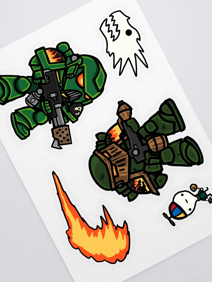 Dragon Space Soldiers Sticker Sheet product image (1)