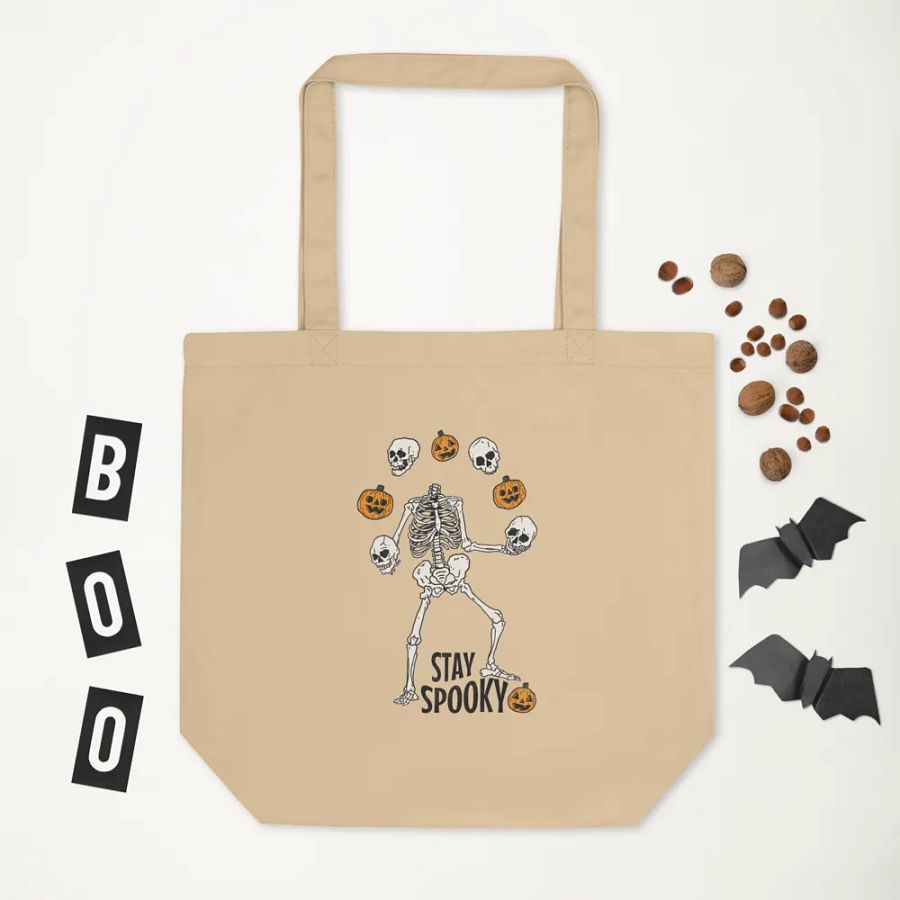 Spooky Skeleton Dance Eco Tote Bag product image (5)