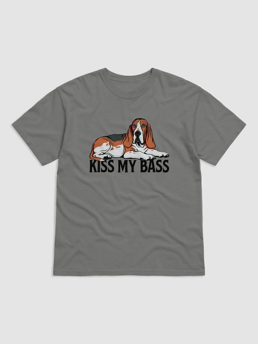 Kiss My Bass T-Shirt | Funny T-Shirt for Basset Hound (Tricolor) Owners product image (23)
