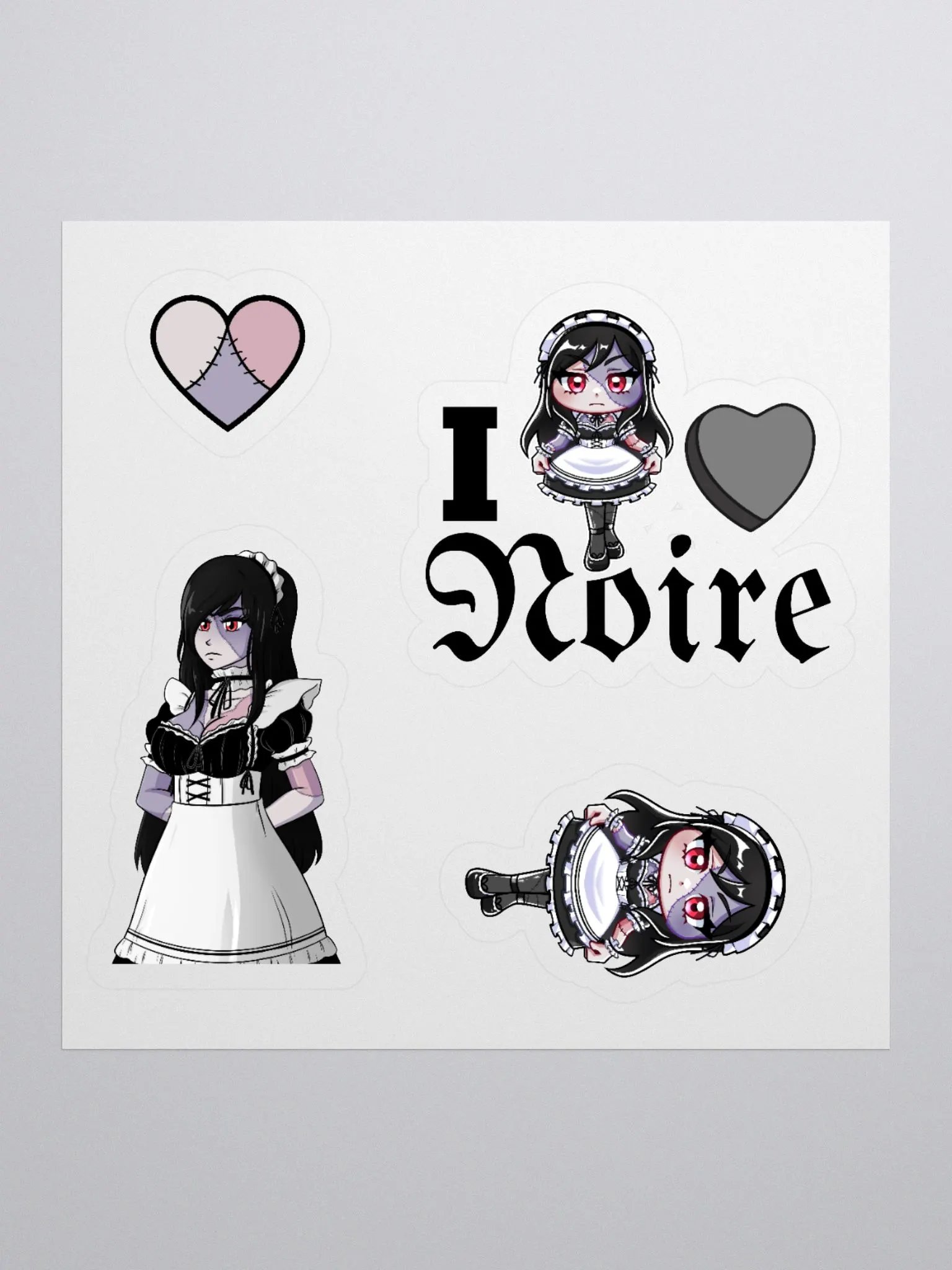 I <3 Noire Stickers product image (1)