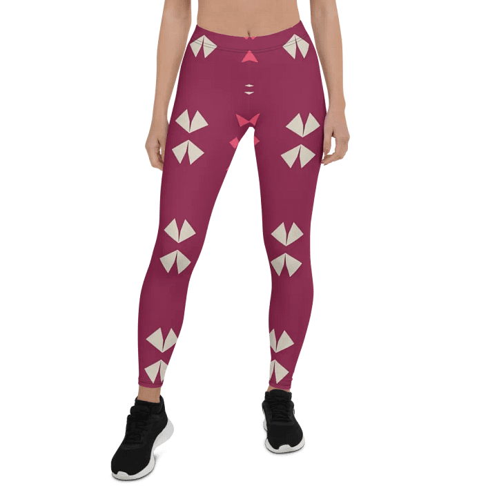 Kaleidoscopic Maroon All-Over Leggings product image (1)