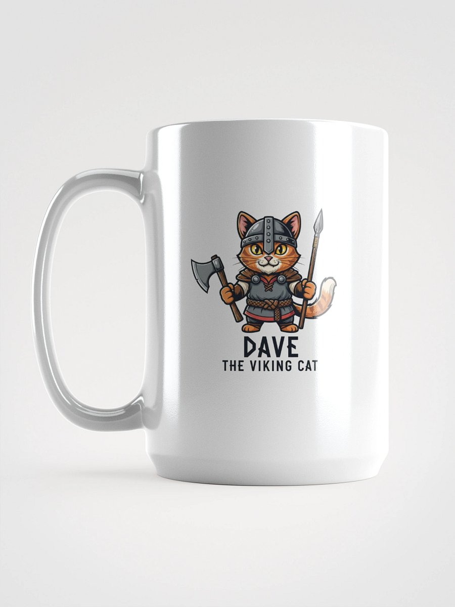 Dave the Viking Cat axe and spear mug product image (6)