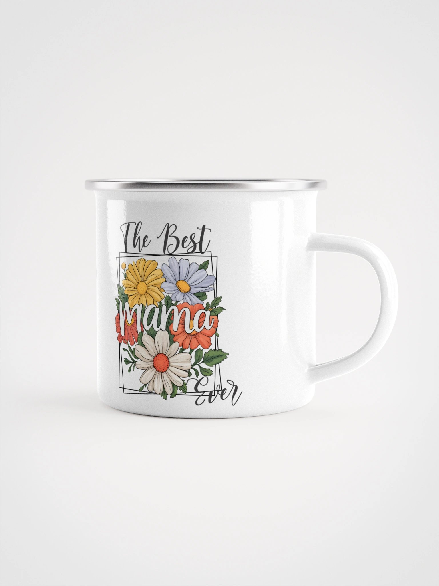 The Best Mama Ever Garden Enamel Mug product image (1)