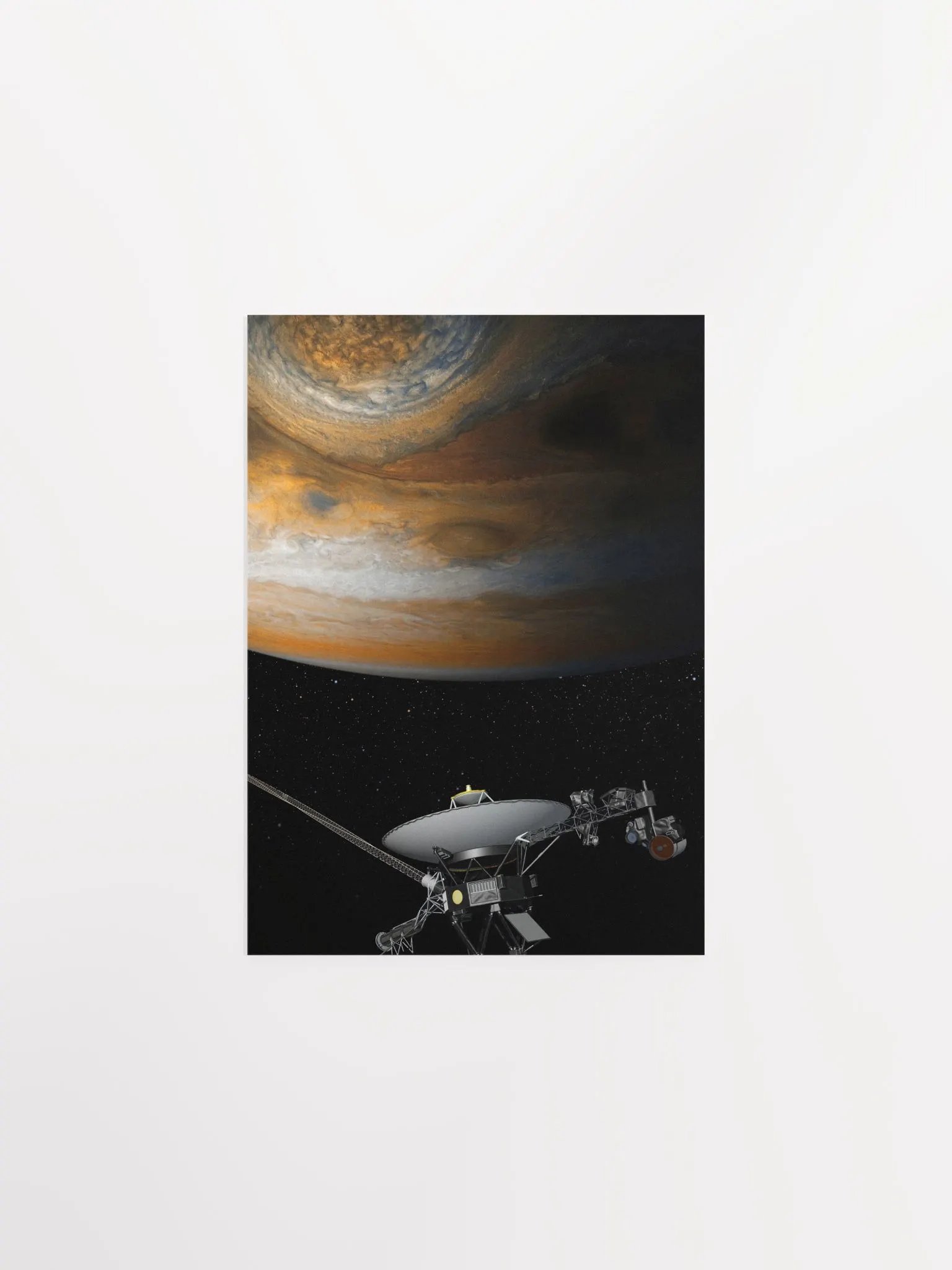 Jupiter and Voyager 1 (Up and down) — space poster, science poster, space photo, nasa poster product image (6)