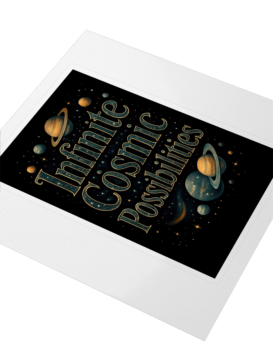 Infinite Cosmic Possibilities Cosmic Green Sticker product image (3)