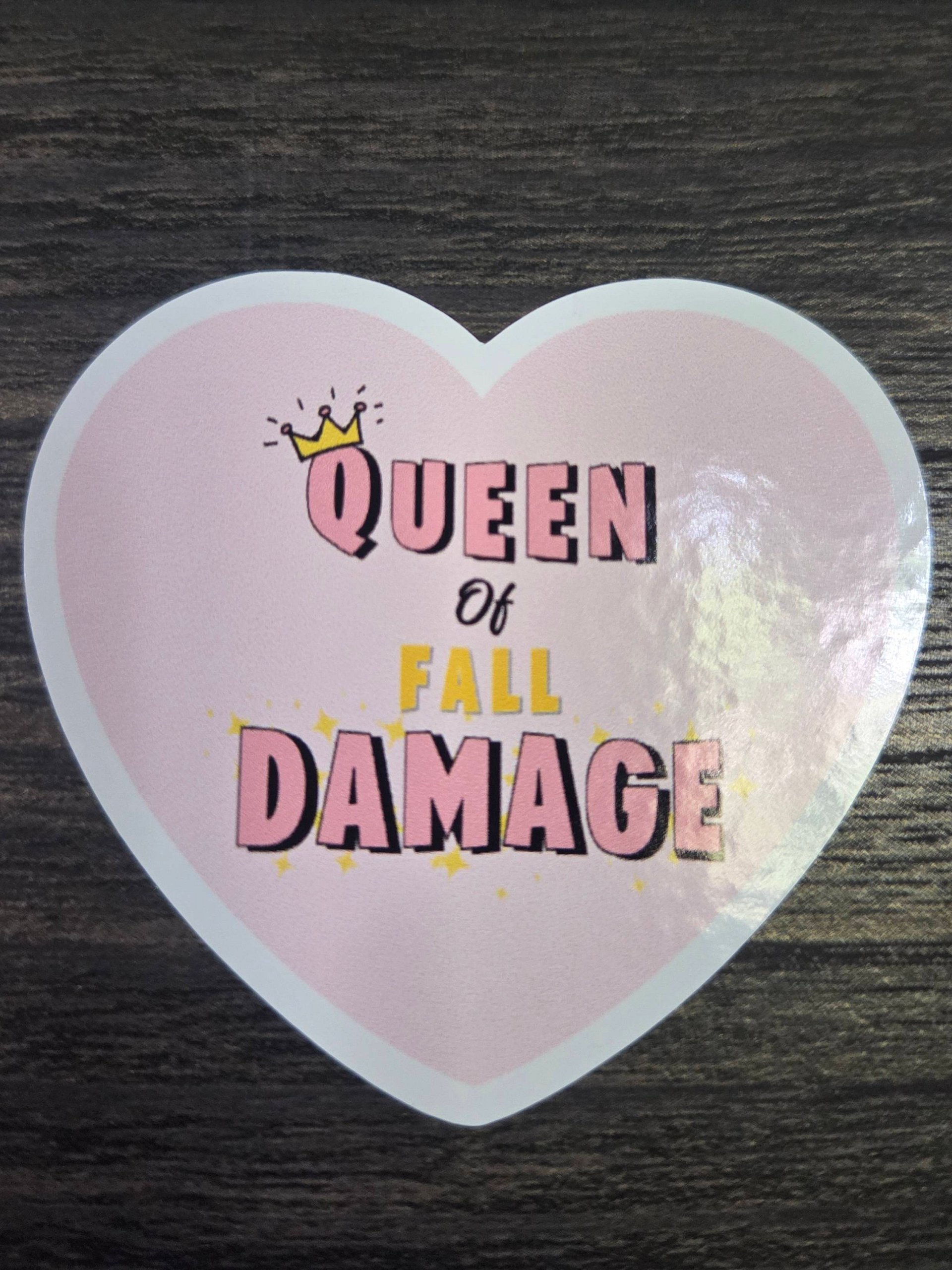 Queen of Fall Damage Vinyl Sticker product image (9)
