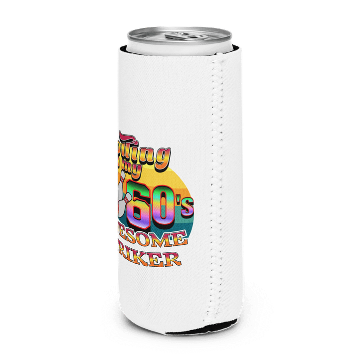 Rolling In My 60s Awesome Striker Bowling Coozie Can Cooler product image (11)
