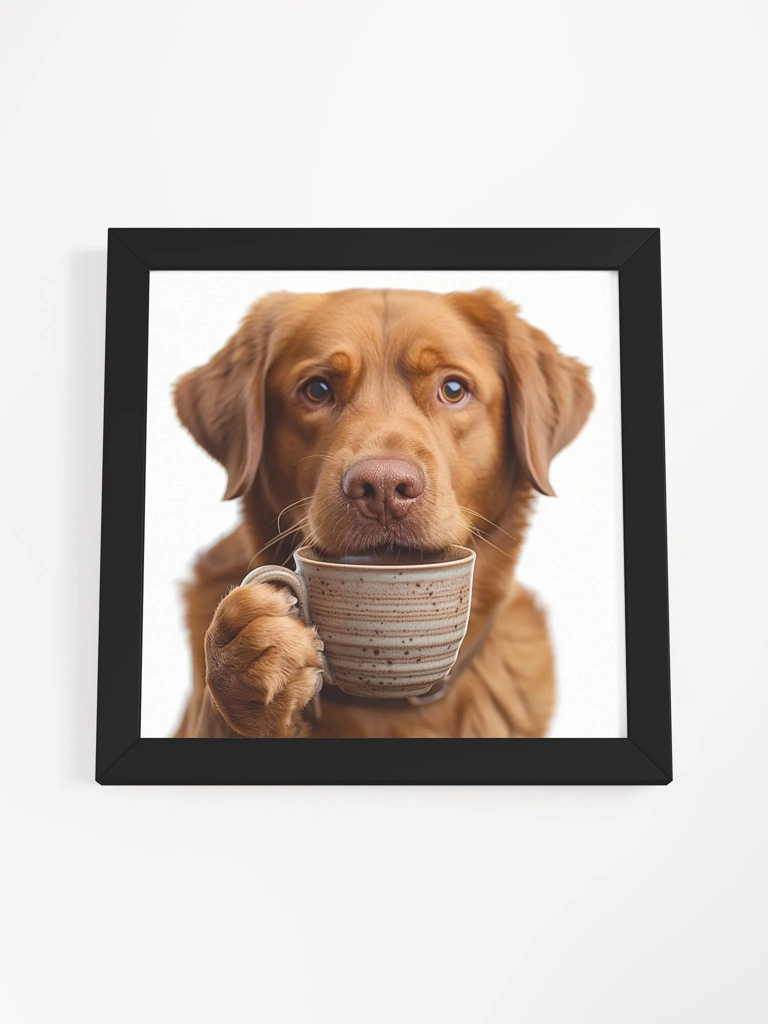 Coffee Lover Cute Labrador Retriever Dog Art product image (2)