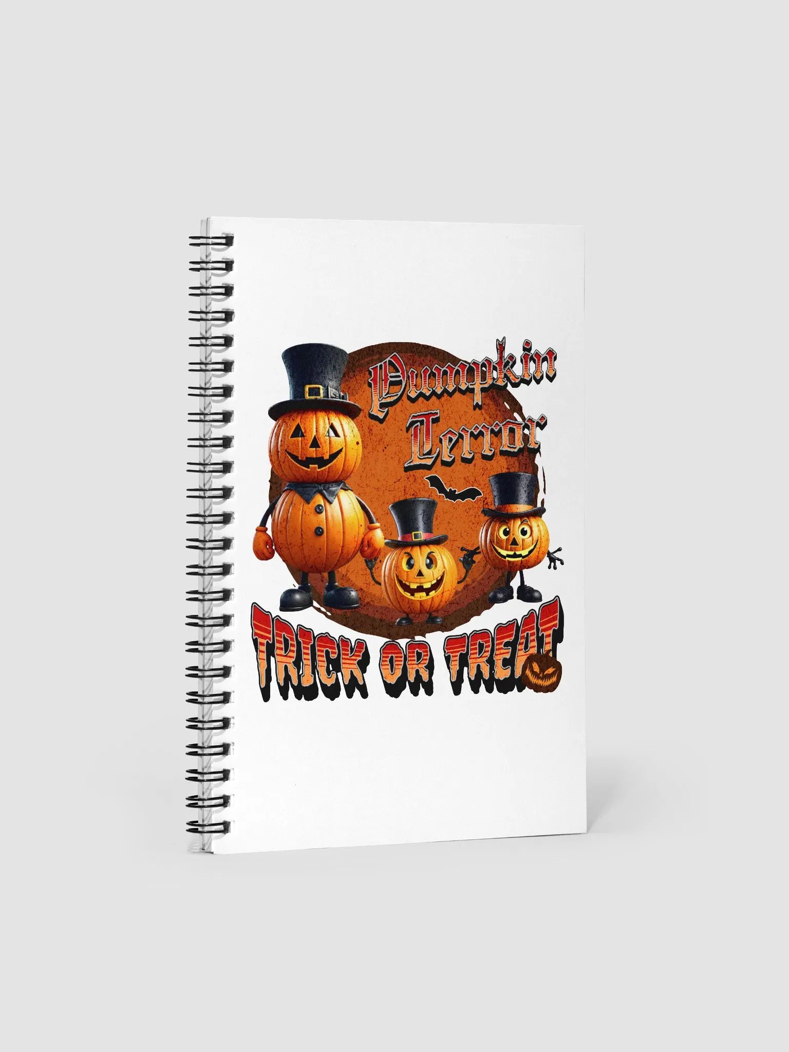 Pumpkin Terror Trick Or Treat Spiral Notebook product image (1)