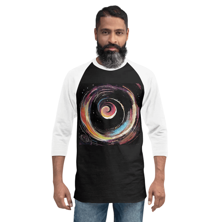Cosmic Swirl ¾ Sleeve Tee product image (2)