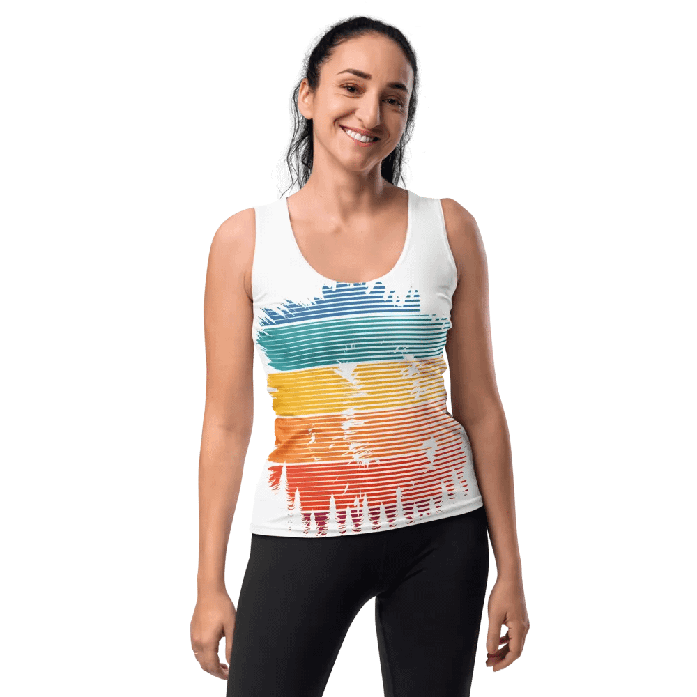Vibrant Brush Strokes Women's Tank Top product image (10)