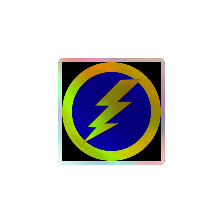 thunderbolt holo sticker product image (1)