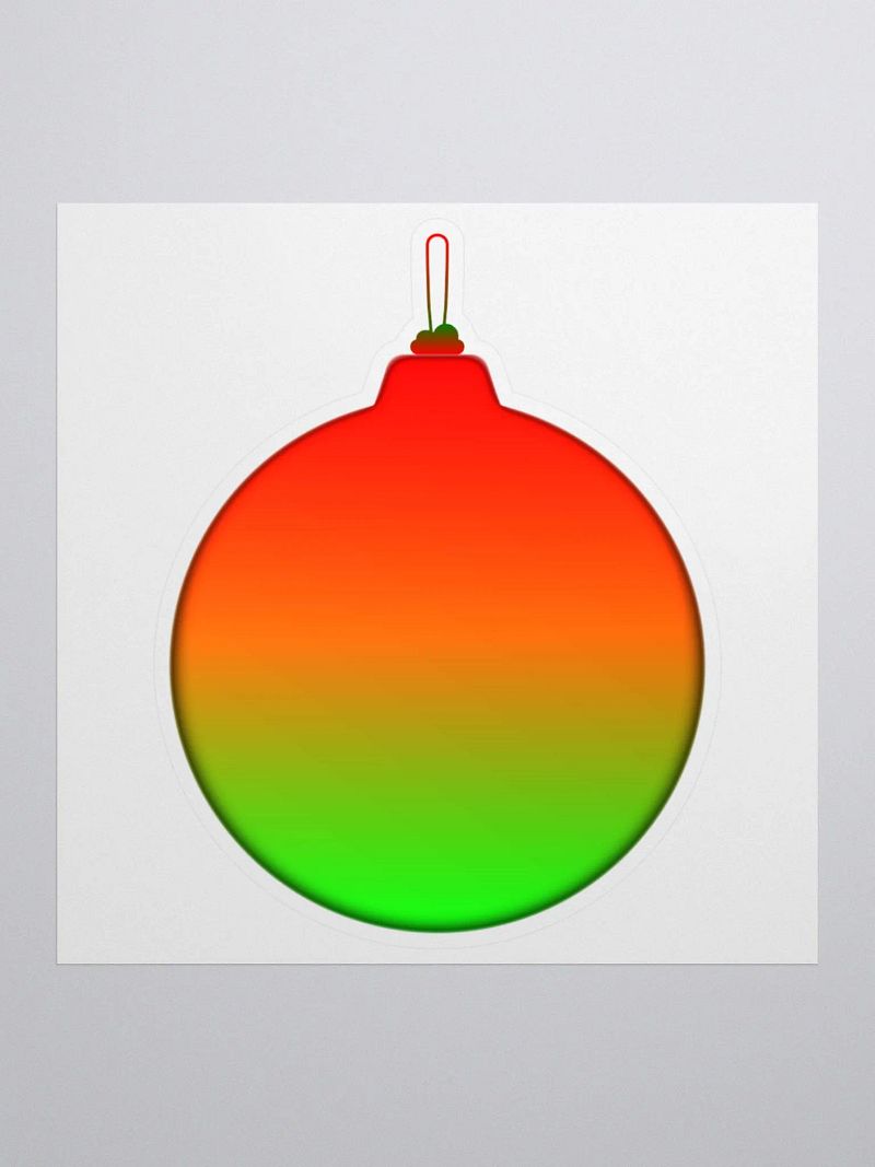 Christmas Ball Ornament Stickers