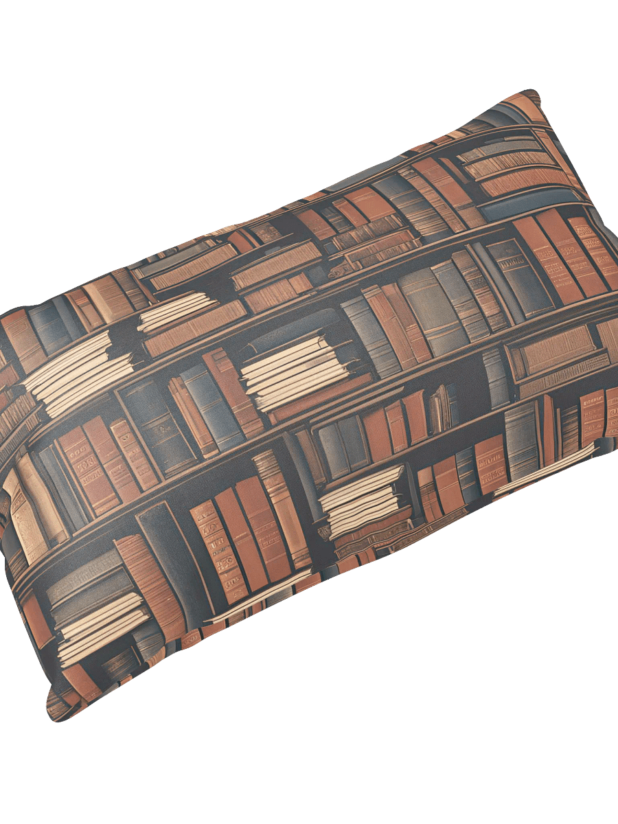 Bookshelf Pattern Books All-Over Print Pillow product image (4)