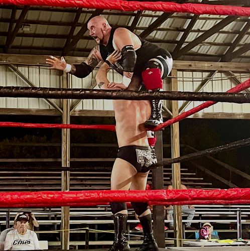 This has nothing to do with WB but, agreed to go to the fair with some friends if we watched the wrestling match. I got the b...