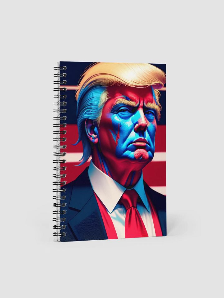 Blue and Red Spiral Notebook product image (1)