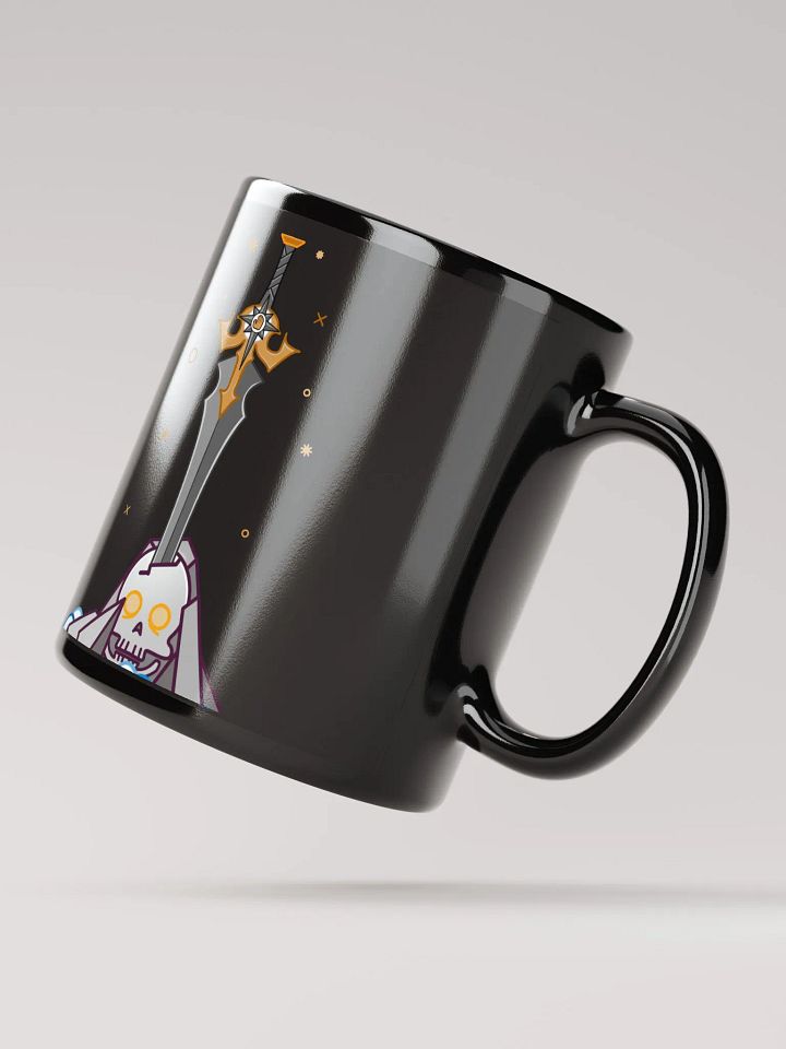 Sword in the Skull - Argent Variation - Black Glossy Mug product image (2)