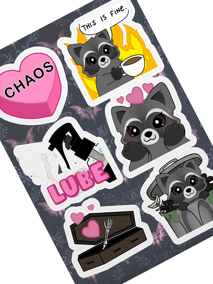 Emote Kiss Cut Sticker Sheets product image (2)