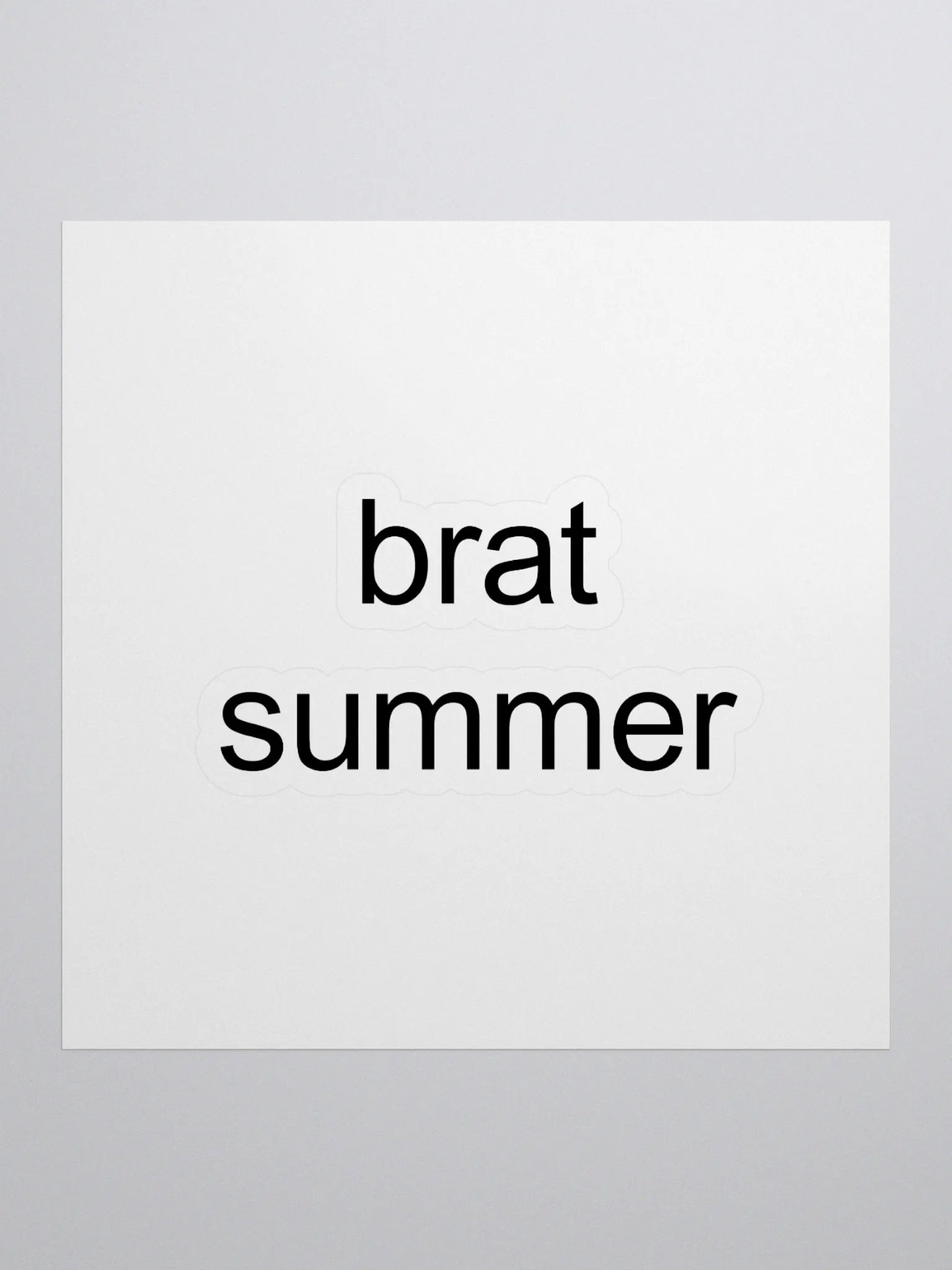 brat summer Kiss Cut Stickers product image (1)