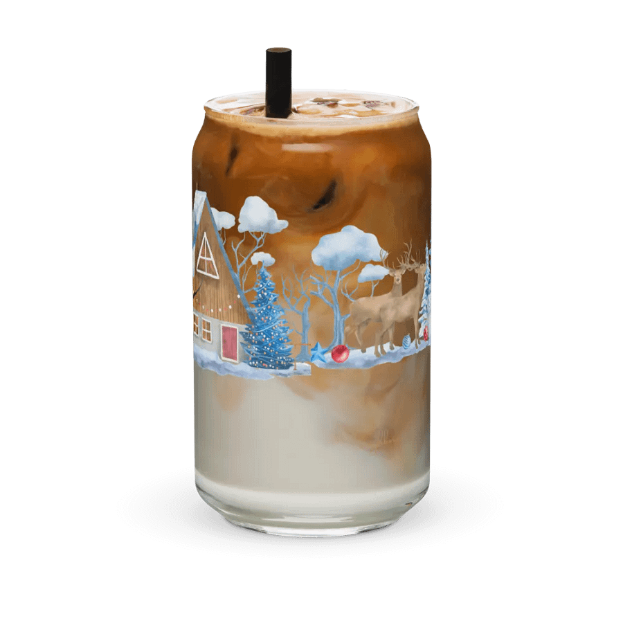 Warm Winter Embrace Can-Shaped Glass | Four Seasons of Love Collection product image (11)