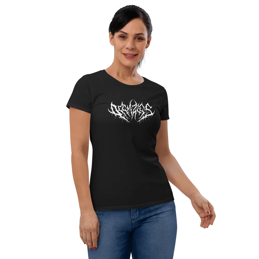 Deemzies - Death Metal logo Women's T-shirt - White Print product image (3)