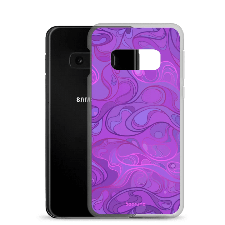 PURPLE SWIRL - Clear Samsung case product image (21)