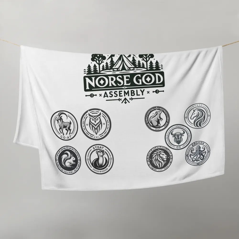 Norse God Assembly Throw Blanket product image (9)