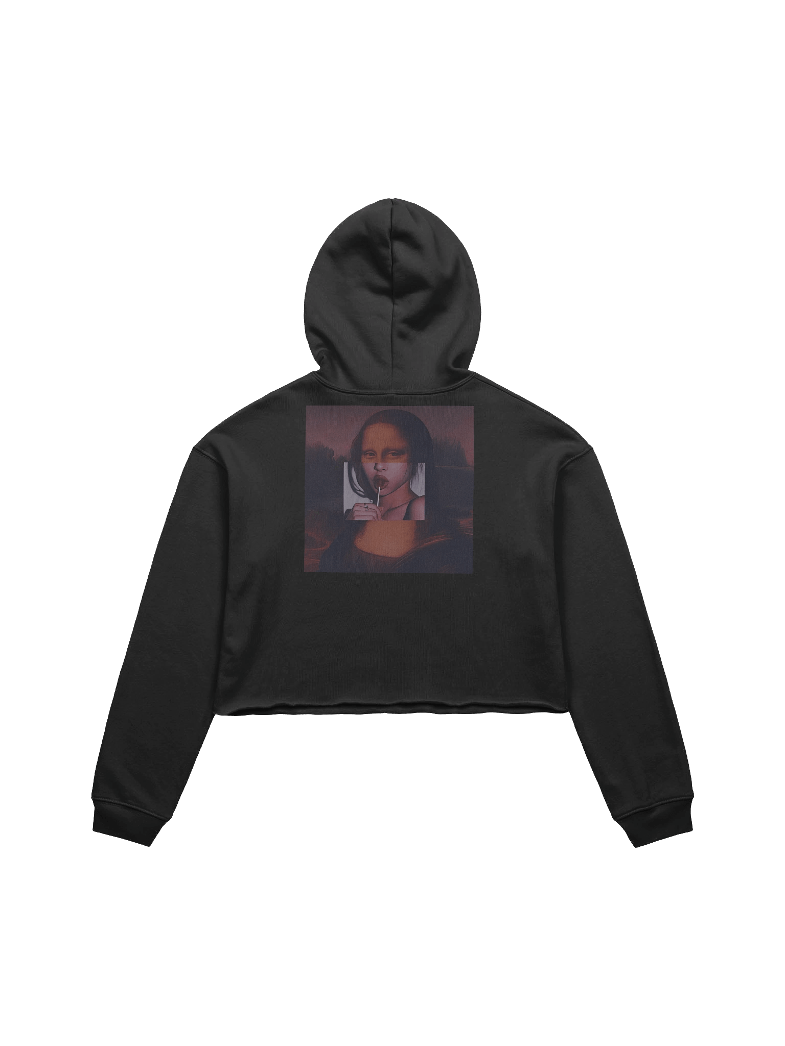 Mona Lisa Remix Crop Hoodie product image (2)