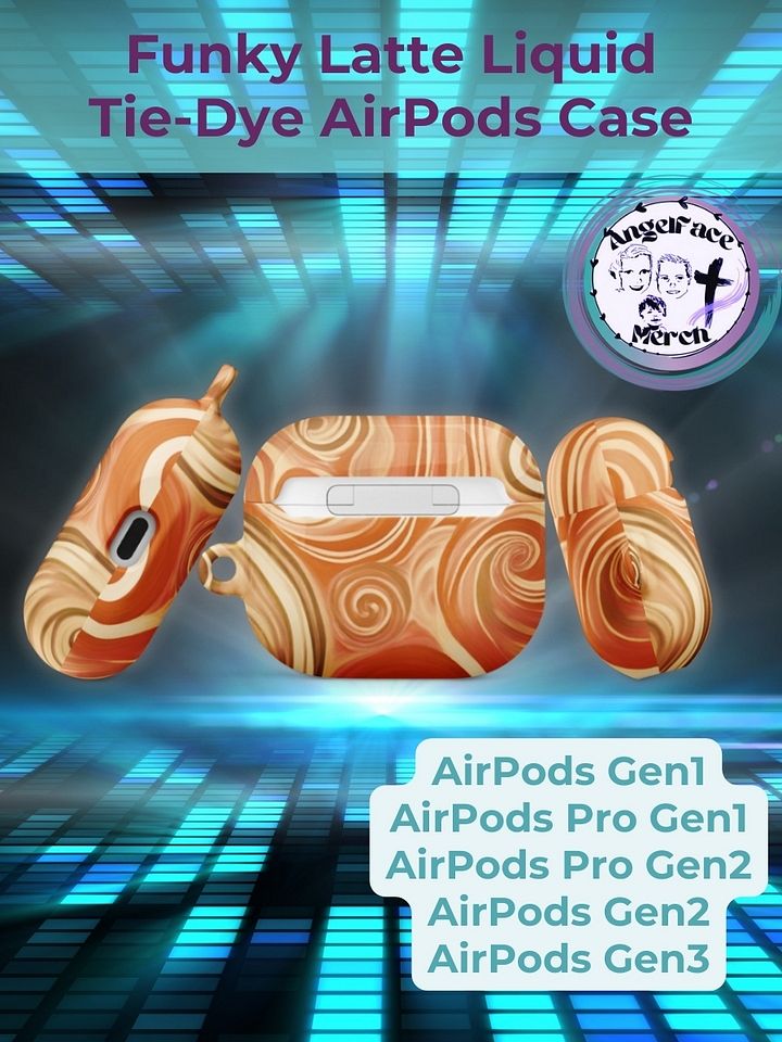 Funky Latte Liquid Tie-Dye Airpods Case product image (1)