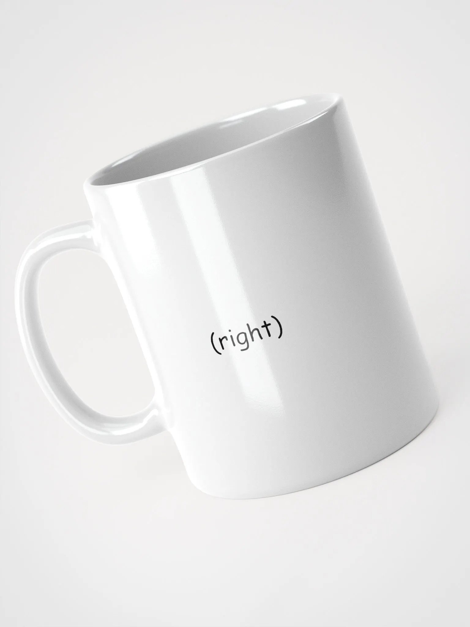(right) White Glossy Mug product image (2)