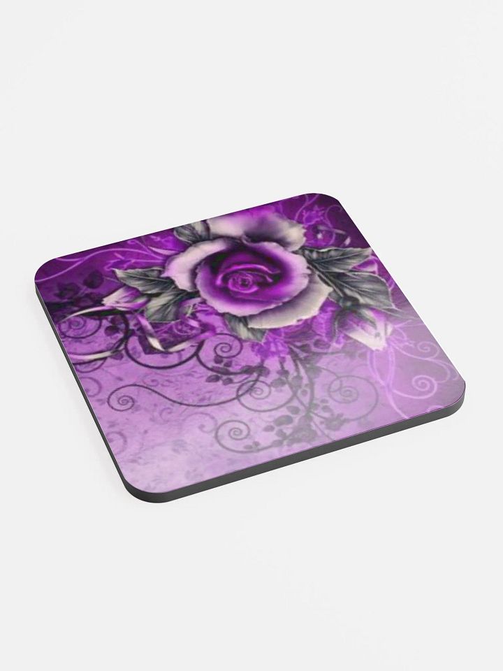 Purple rose coasters product image (2)