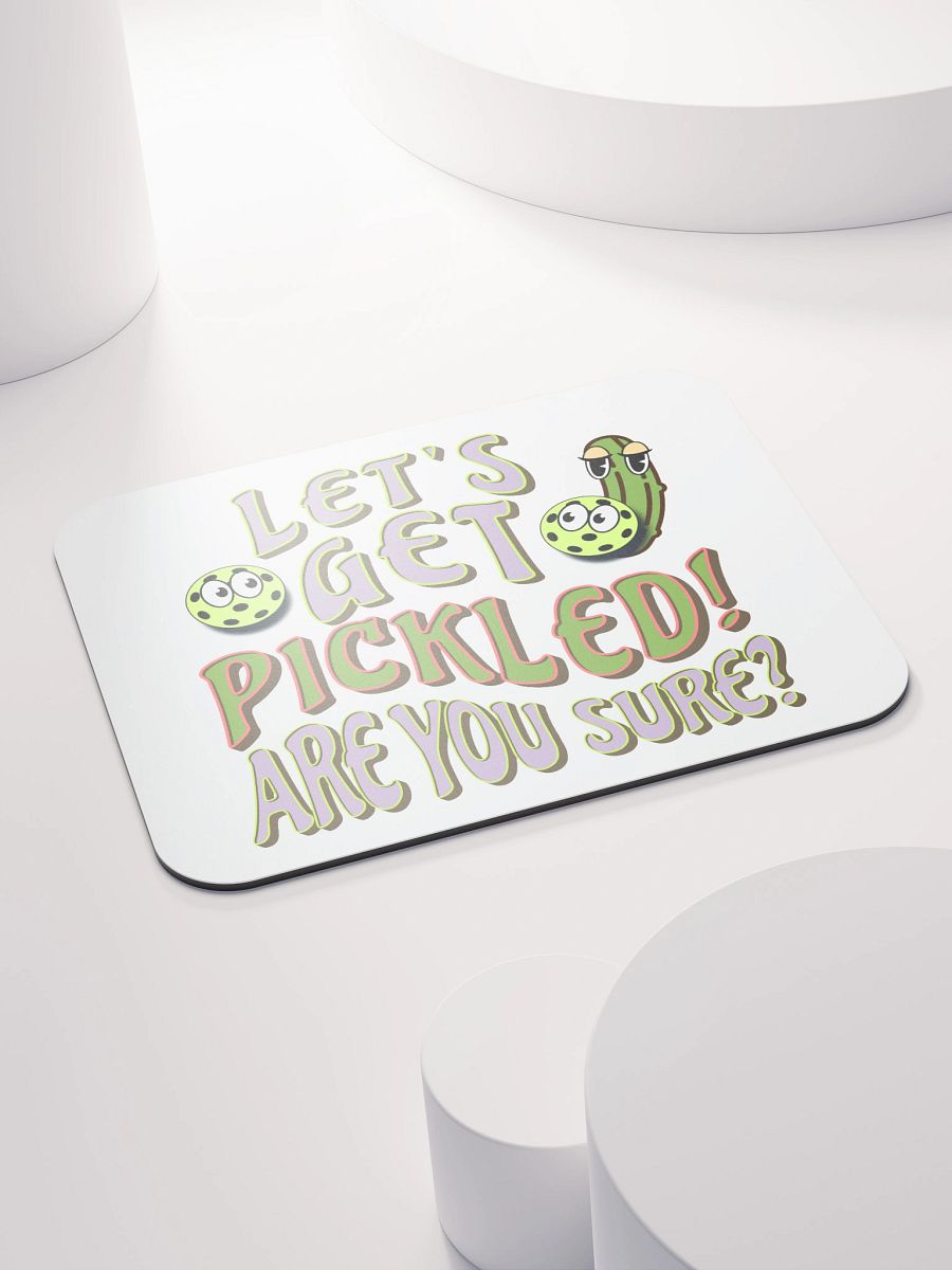 Lets Get Pickled Are You Sure Pickleball Whimsical Party Mouse Pad product image (4)