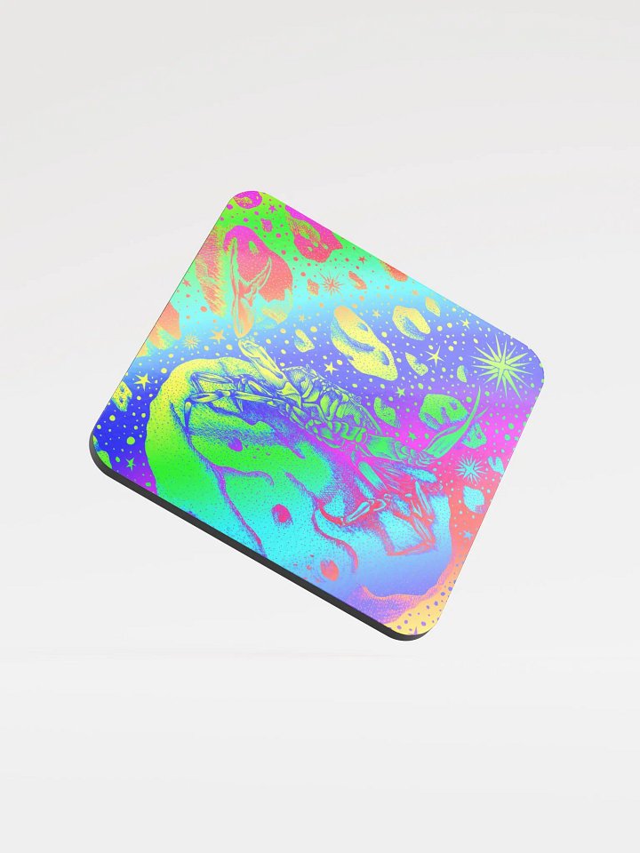 Limited edition Full Rainbow Cancer Zodiac coaster product image (1)