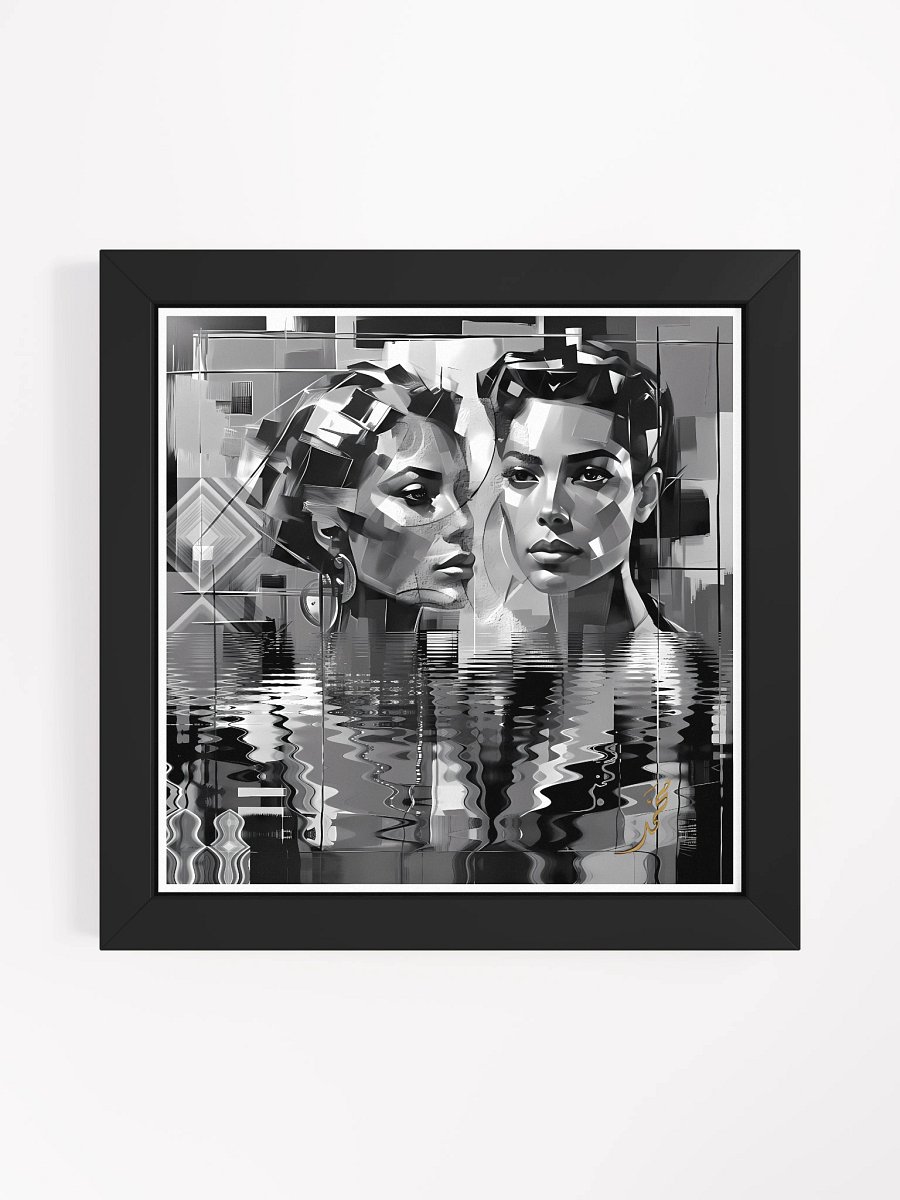 Artworks digital Nfts Cubism style, achievement & presentation by SimouArt 2025 Black & White N°=22 product image (3)