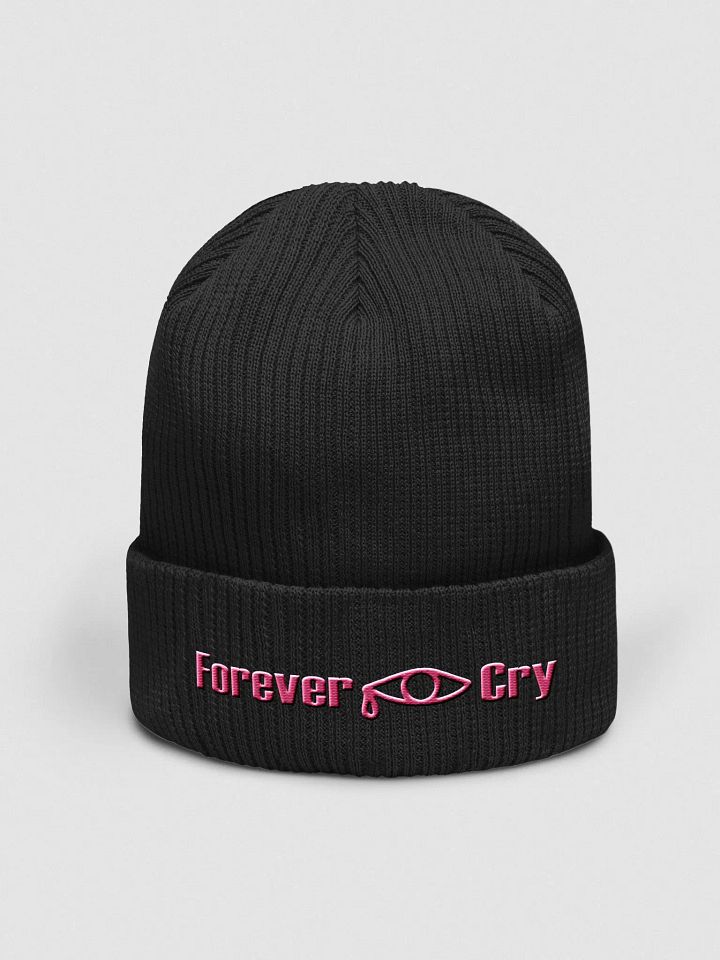 Forever Cry - Pink #2 - Beechfield Organic Ribbed Beanie product image (1)