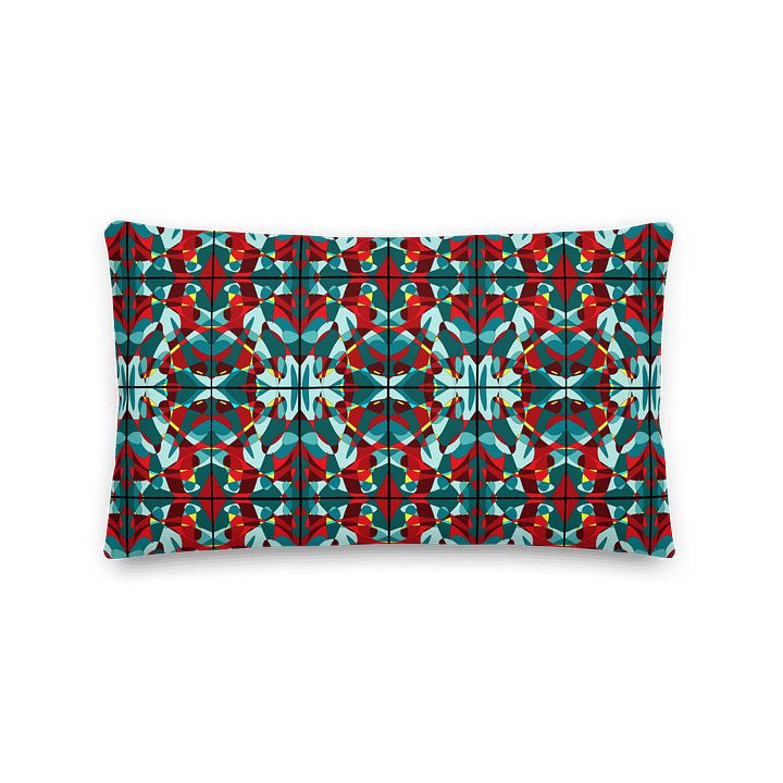 Green Stained Glass – Premium Decorative Pillow product image (1)