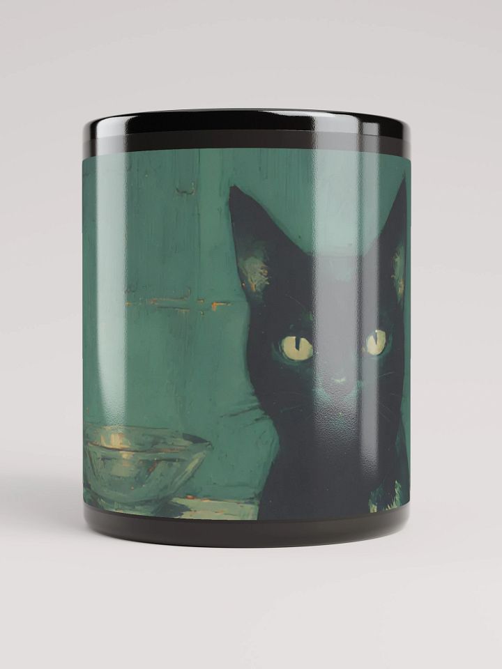 Gleaming Eyes Black Cat Mug product image (1)