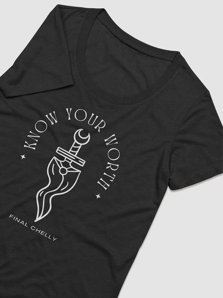 Know Your Worth Womens Triblend Printed Tee product image (2)