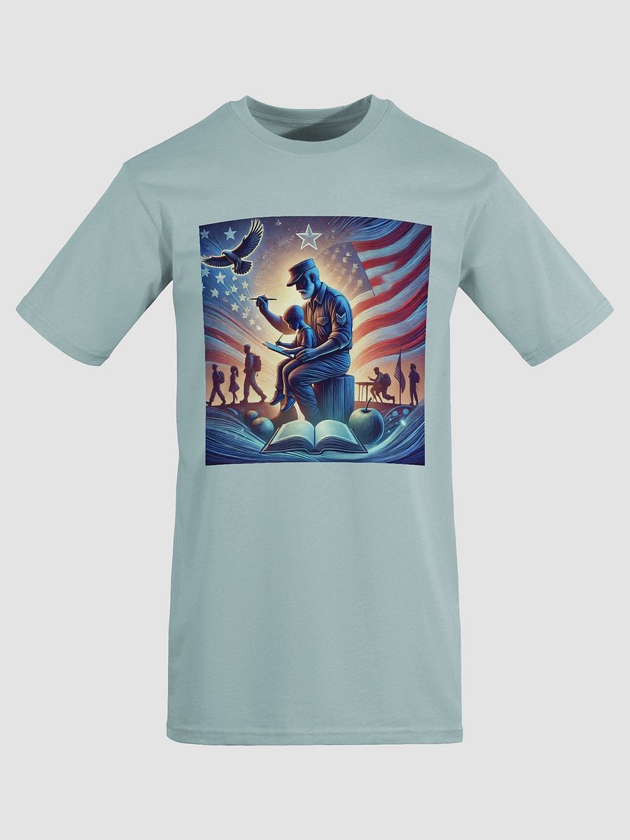 Patriotic Soldier and Child Illustration Tee product image (2)