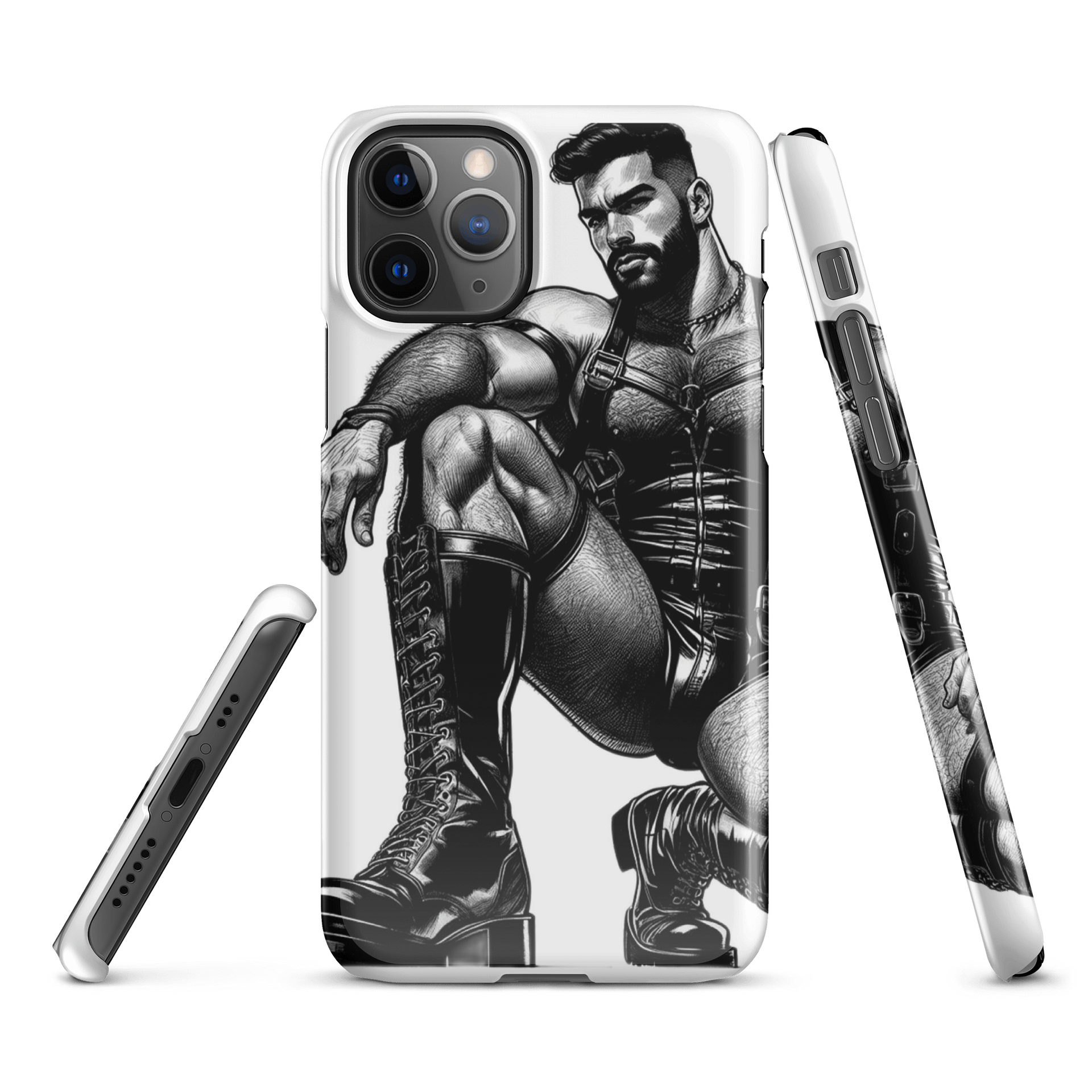 Gay Leather Top Man Leder Pride Daddy Tom of Finland Tribute Graphic Design iPhone Snap Case product image (1)