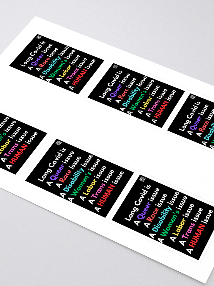 Long Covid Is sticker 6 pack product image (2)