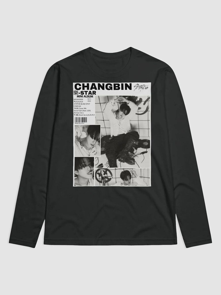 Changbin from Stray Kids Unisex Long Sleeve T-shirt product image (3)