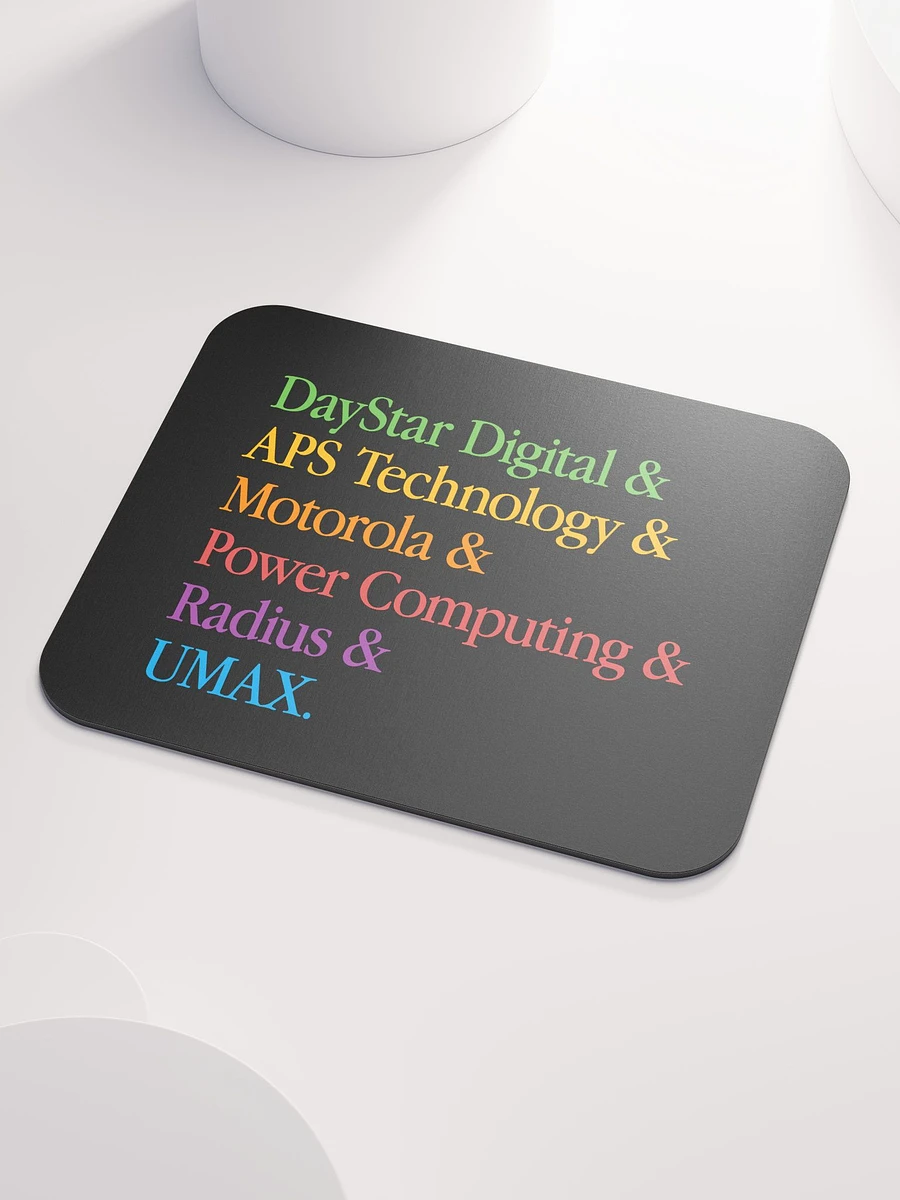 PowerPC Clone Lineup Mouse Pad (Black) product image (3)