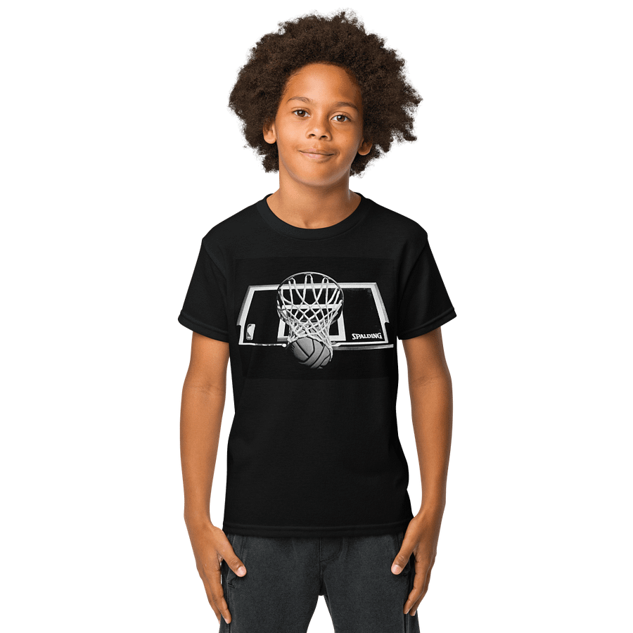 Basketball Rim/ QR Code T-Shirt for Kids product image (4)