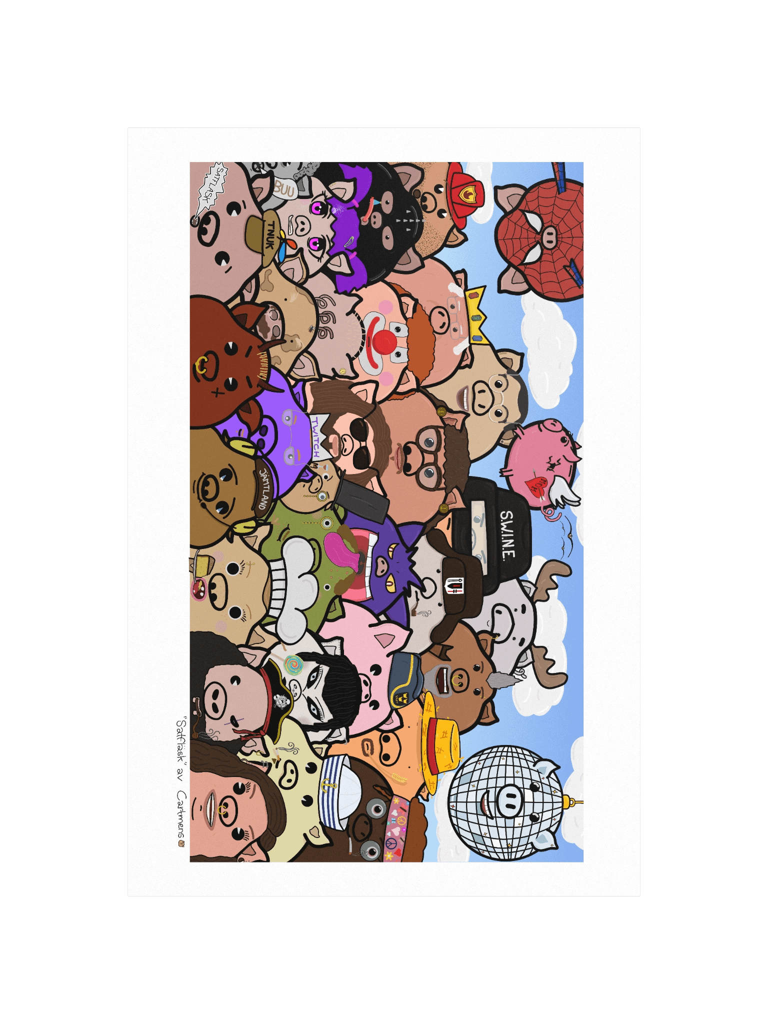 SATFLÄSK w/ BG - PAINTING product image (4)