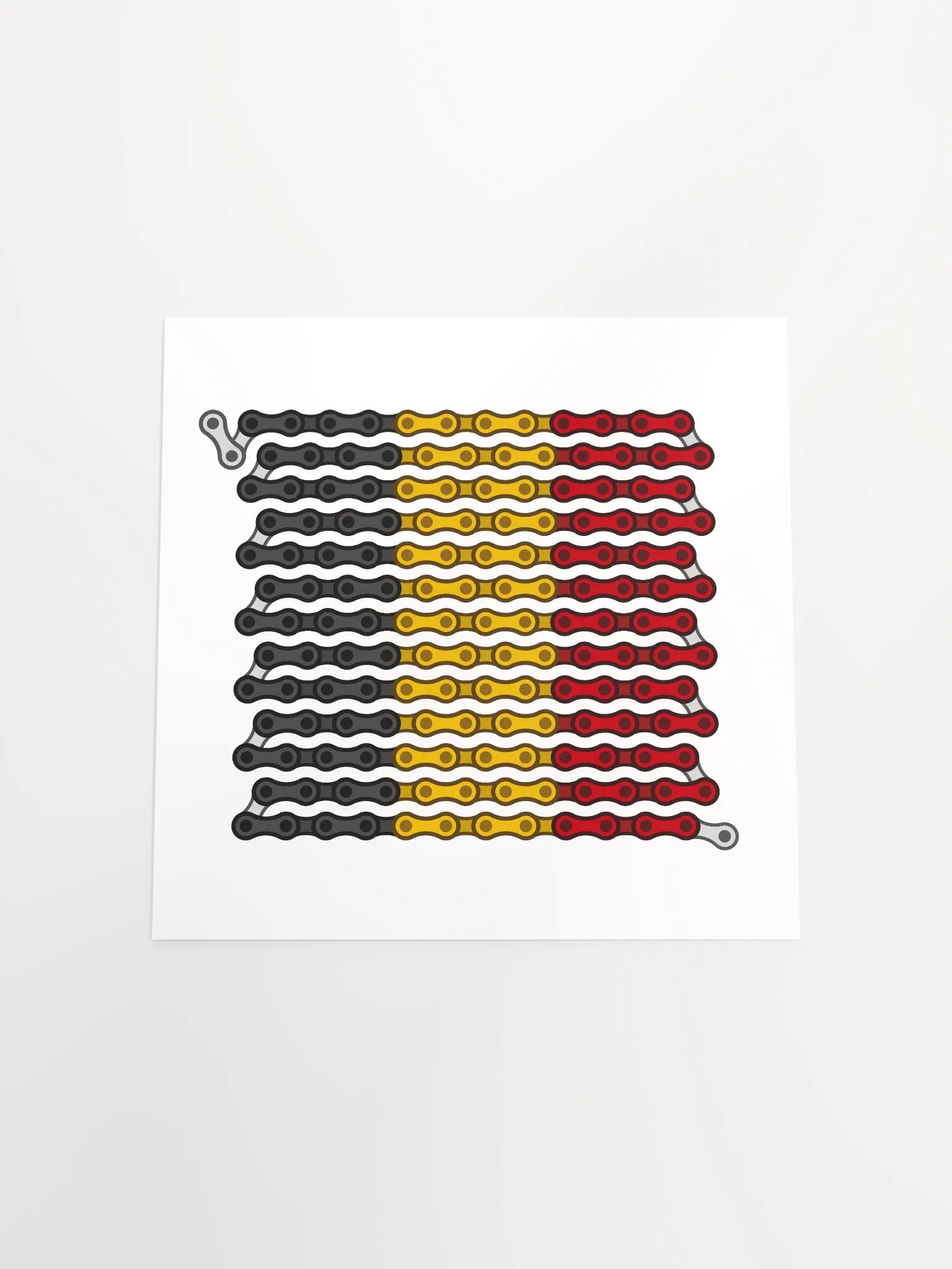 Belgium Bike Chain Flag Poster product image (4)