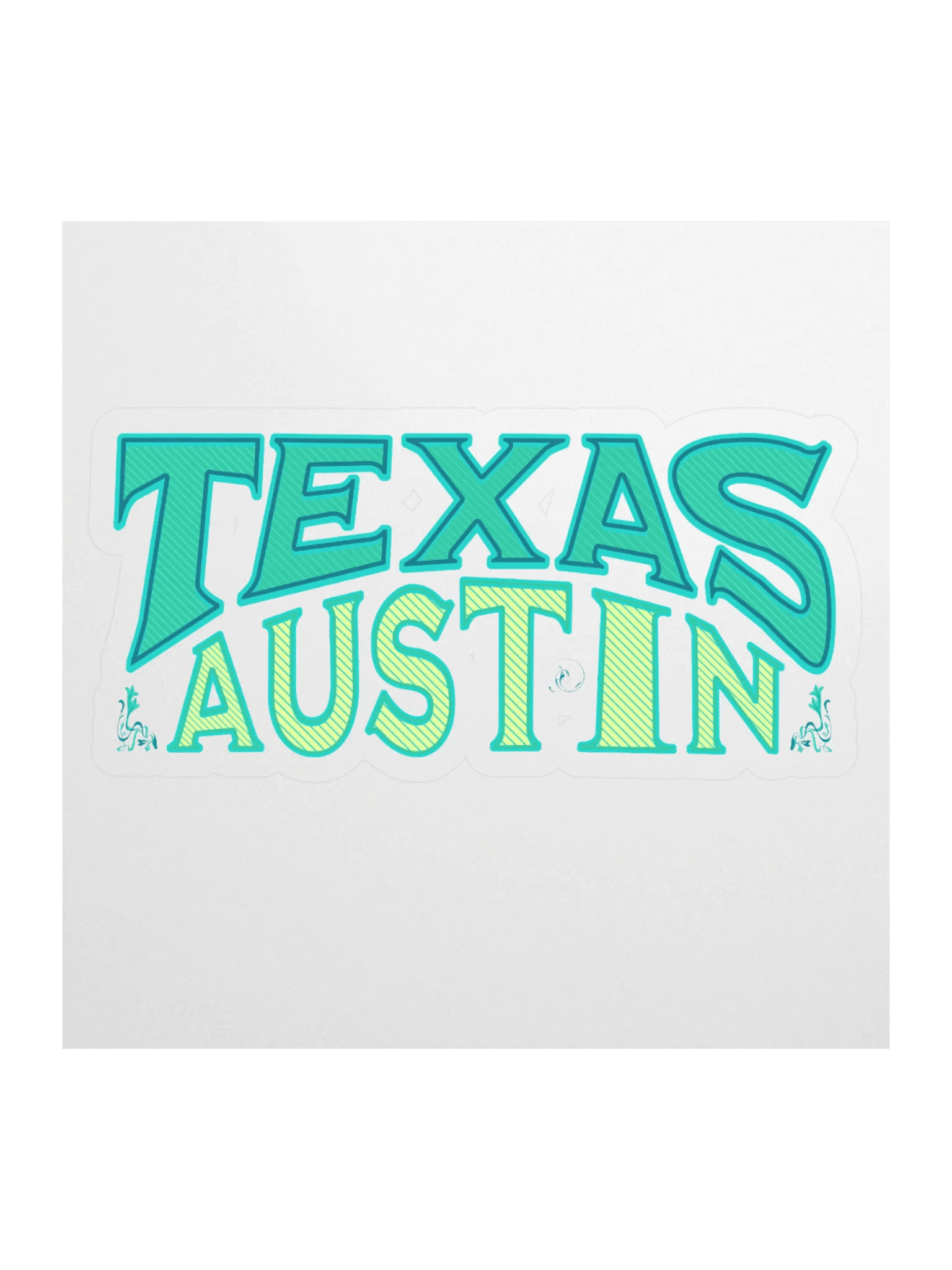 Texan Vibes Austin Sticker product image (1)