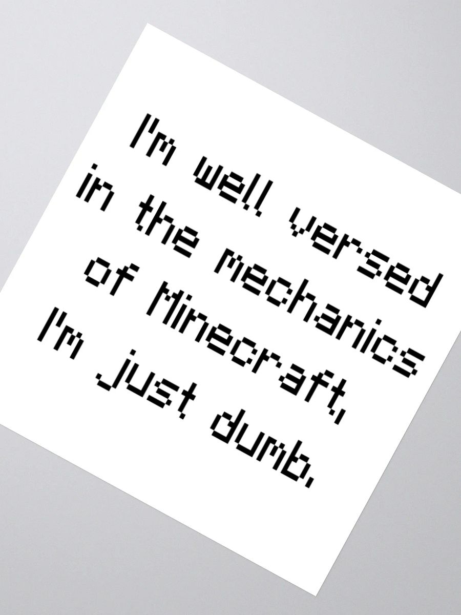 Sticker of Truth (Minecraft Edition) product image (4)