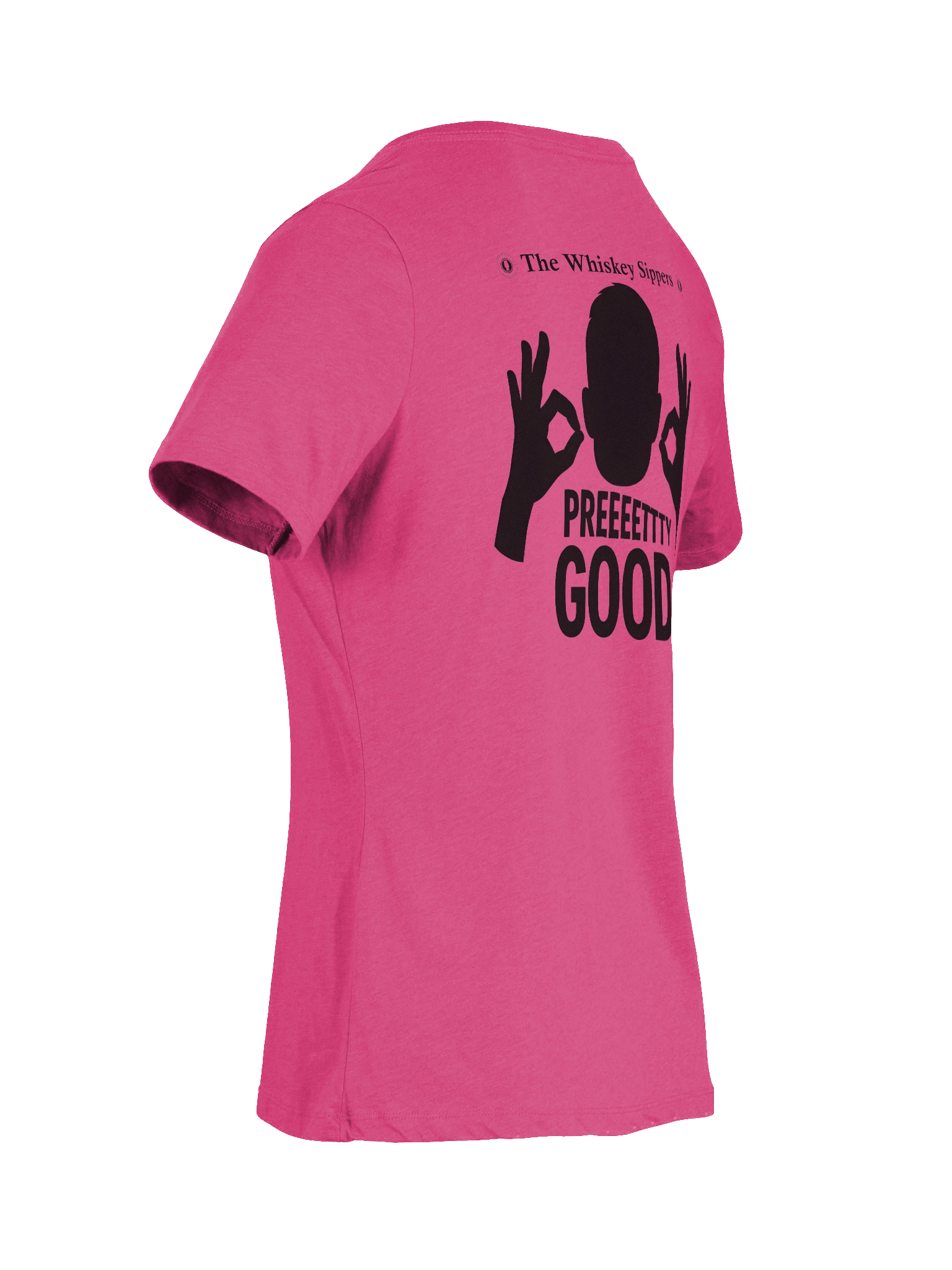 PREEETTY GOOD Back Logo Women's V-Neck T product image (34)
