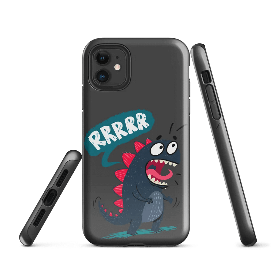 Dinosaur roaring Tough iPhone® Case product image (1)